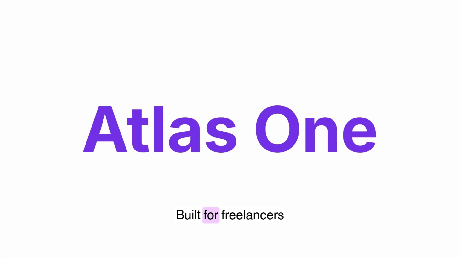Atlas One invoices dashboard